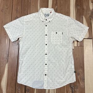 Howler Bros Shirt Mens Medium Short Sleeve Trendy Design Button Up Cotton